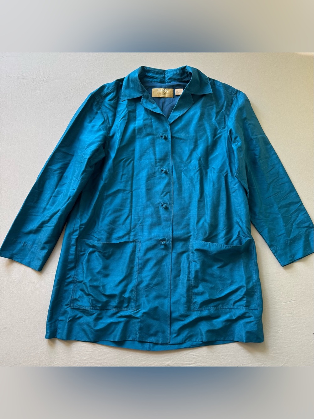 vintage 1990s Dana Buchman silk Duster jacket